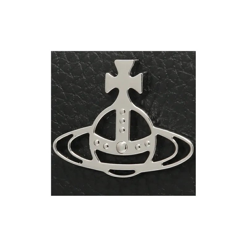 Vivienne Westwood Grain Leather Wallet Regular Women's Black-7