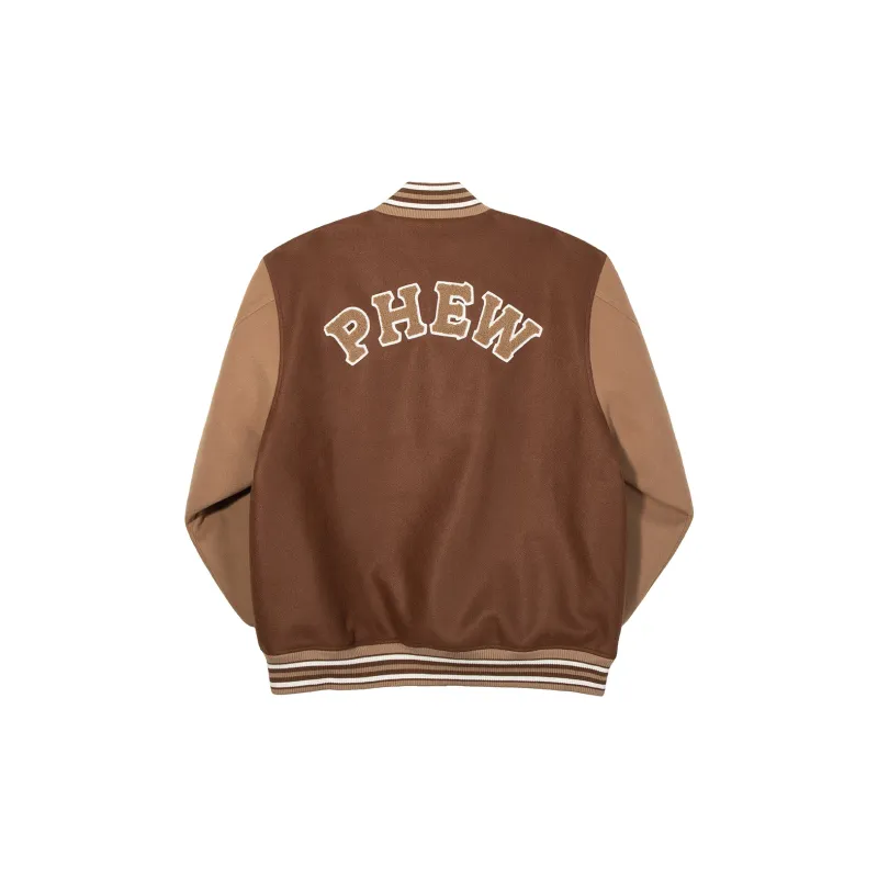 Phew Fall And Winter Baseball Jacket Unisex Navy Blue Khaki Green-6
