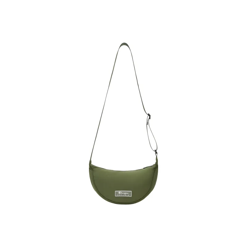 Champion Fabric Crossbody Bag Shoulder Bag Unisex Black/Milk White/Olive Green-2