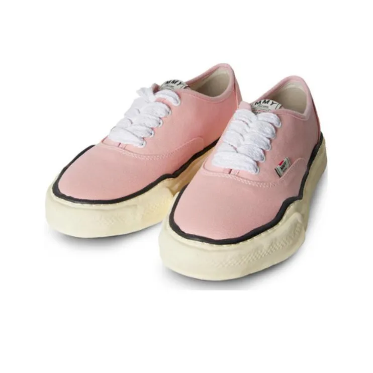 Maison MIHARA YASUHIRO Baker Vintage Like Og Sole Canvas Low White-4