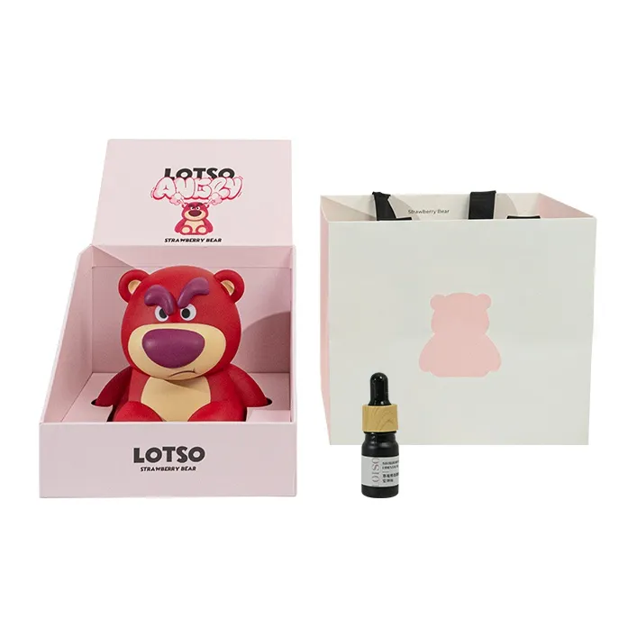 Disney Strawberry Bear Series Humidifier Aromatherapy Lamp Chibi Figures-3