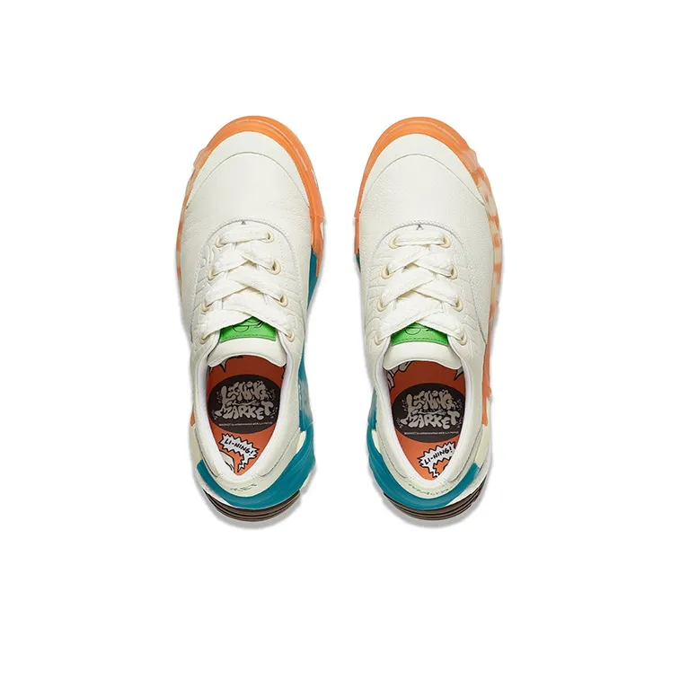MARKET x LiNing Wuji SR Anti Slip Wear Resistant Low Top Skateboard Shoes Men's Ivory-3