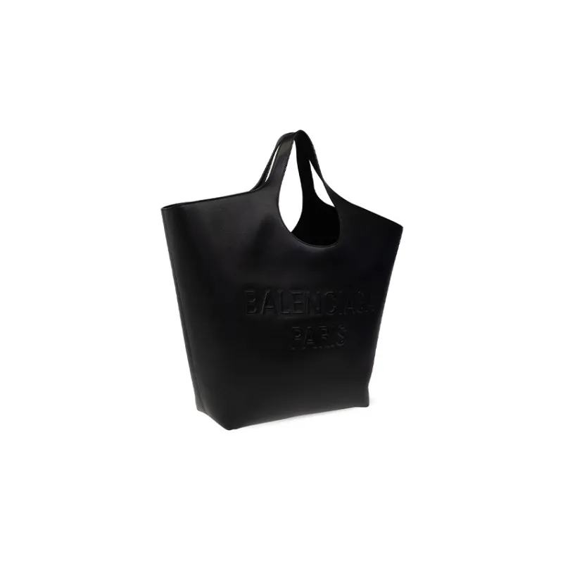 Balenciaga Calfskin Tote Bag Shopping Bag Shoulder Bag Handbag Large Size Women's Black-1