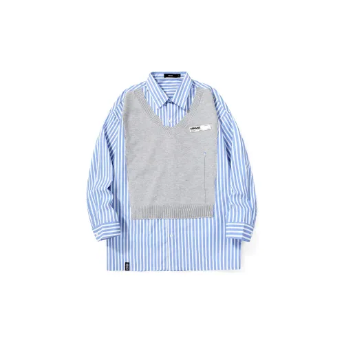 GENANX Shirts Unisex Blue/White Stripe