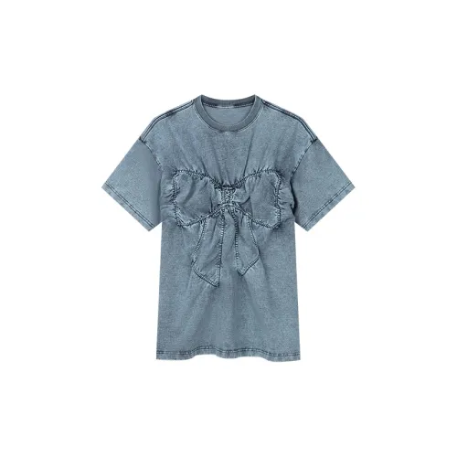 UOOYAA T-Shirts Women's Denim Blue