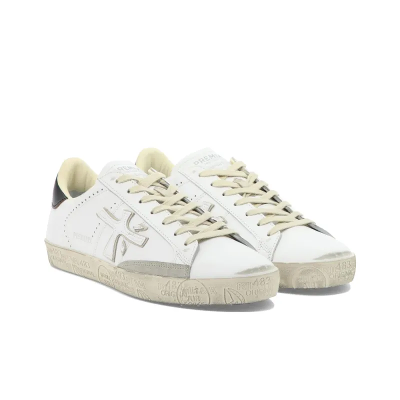 PREMIATA Steven Low-Top Skateboard Shoes Men's White-3