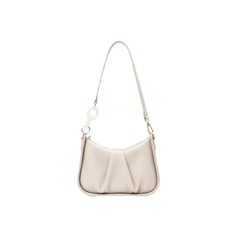 SEM/R PU Shoulder Bag Trumpets Women's Ecru/Custard/Coffee/Pink/Gray Blue-1