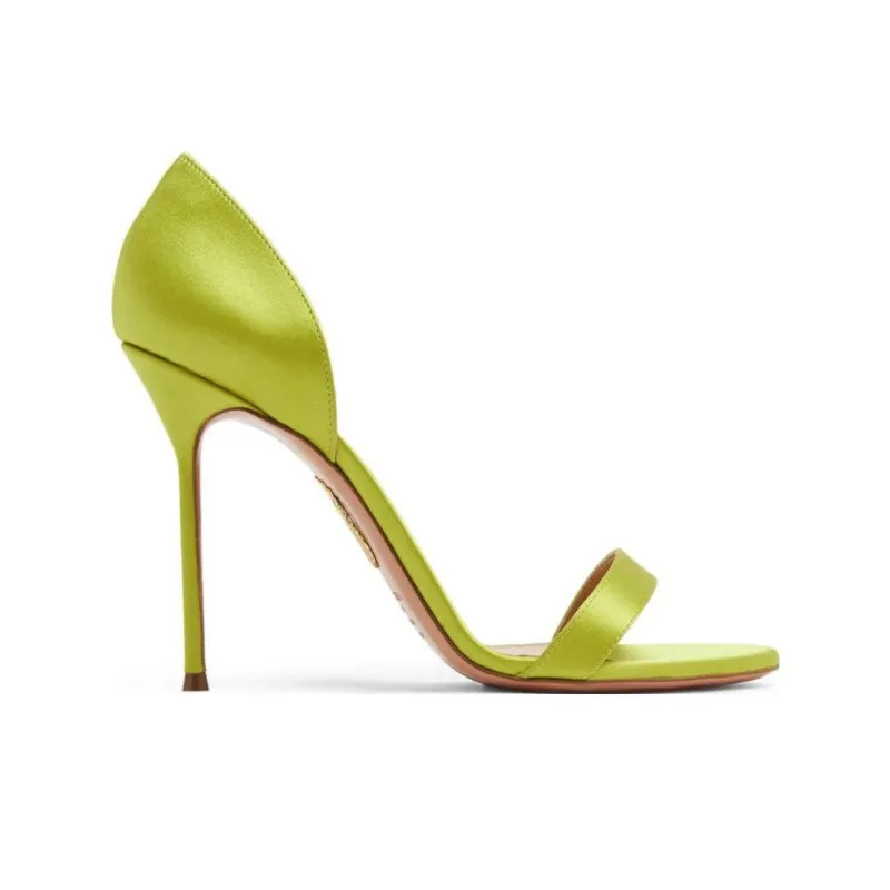 AQUAZZURA Uptown 105mm Leather Sandals-1