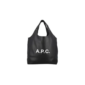A.P.C Polyurethane And Polyester Blend Tote Bag Shopping Bag Handbag Regular Women's Black