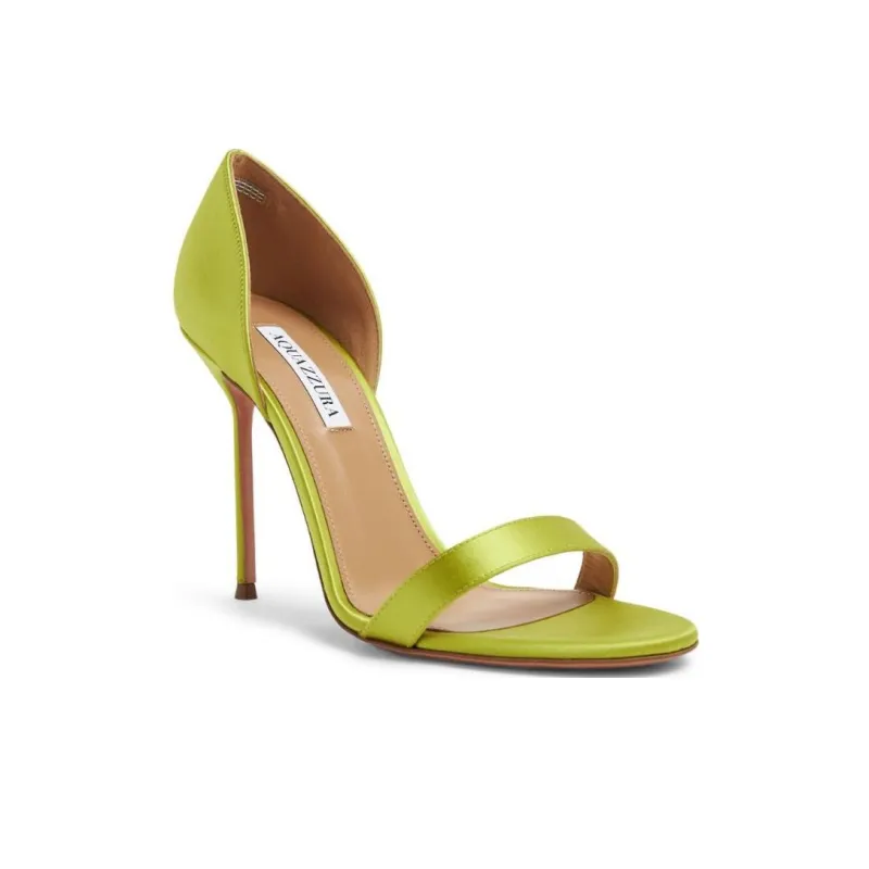 AQUAZZURA Uptown 105mm Leather Sandals-2