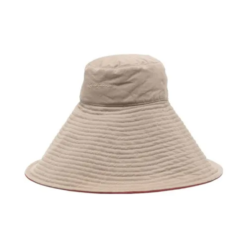 Jacquemus Cotton Polyamide Blend Bucket Hats Women's Brown