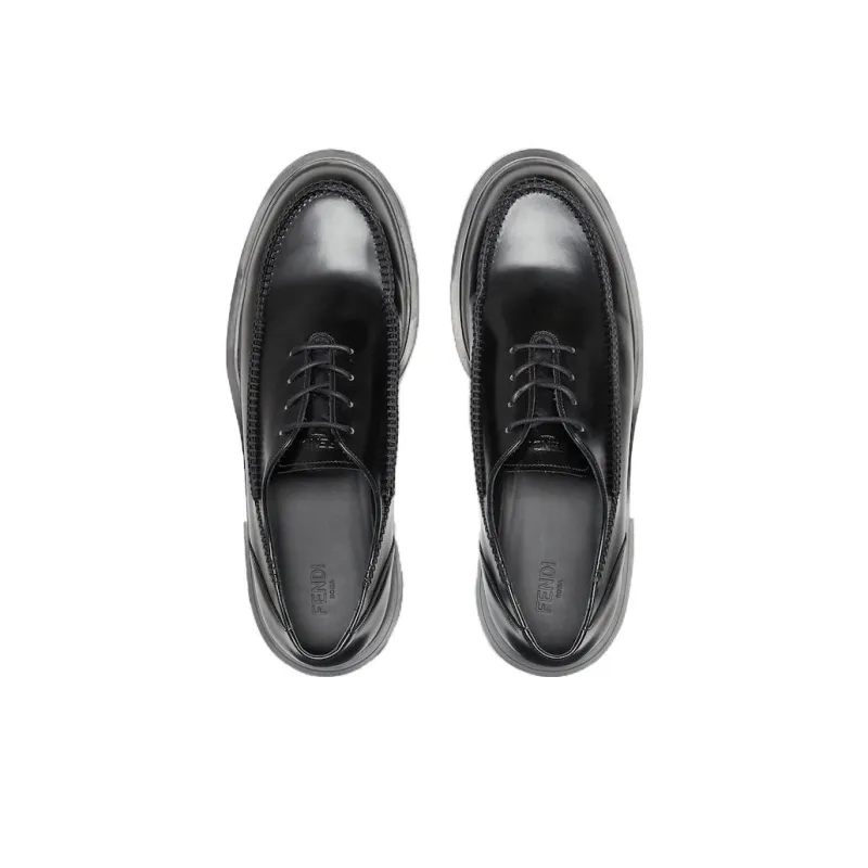FENDI Frame Men's Casual Shoes Men's Black-4