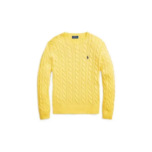 Polo Ralph Lauren Logo Embroidered Cable Knitted Jumper