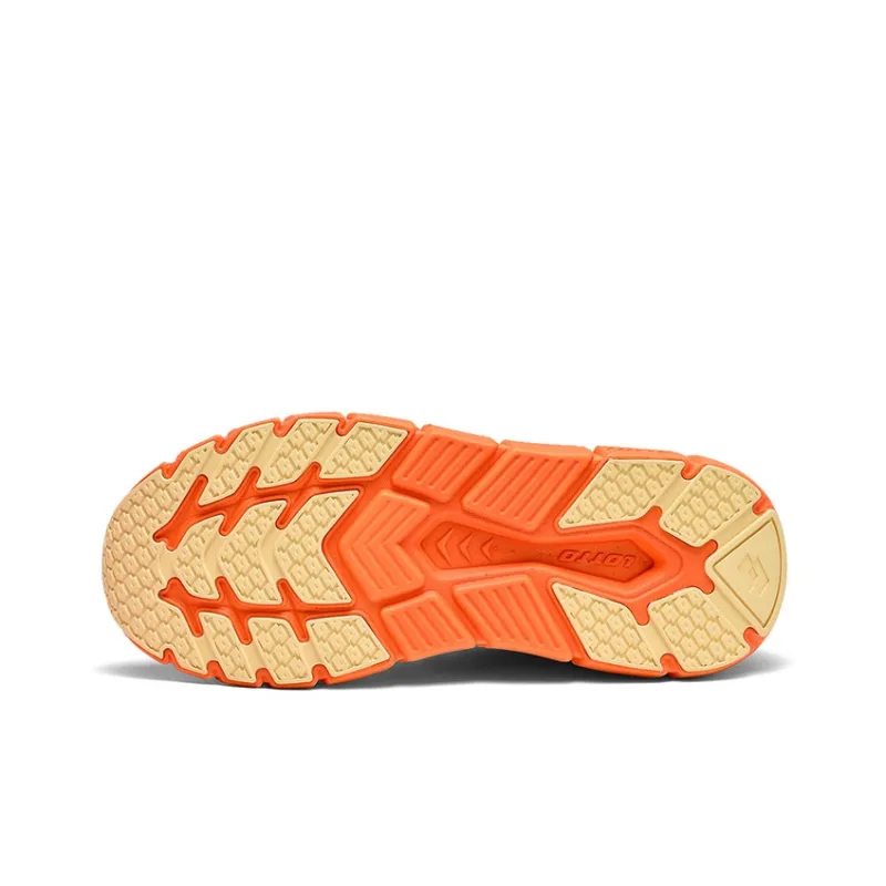 LOTTO Slip Resistant Low Top Marathon Running Shoes Men's Neon Orange/Neon Yellow-4
