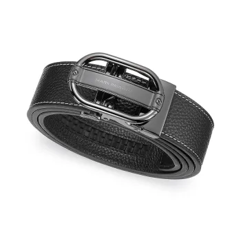 FAIRWHALE Top Grain Cow Leather Vintage Belt With Automatic Buckle Genuine Leather Belt Men's