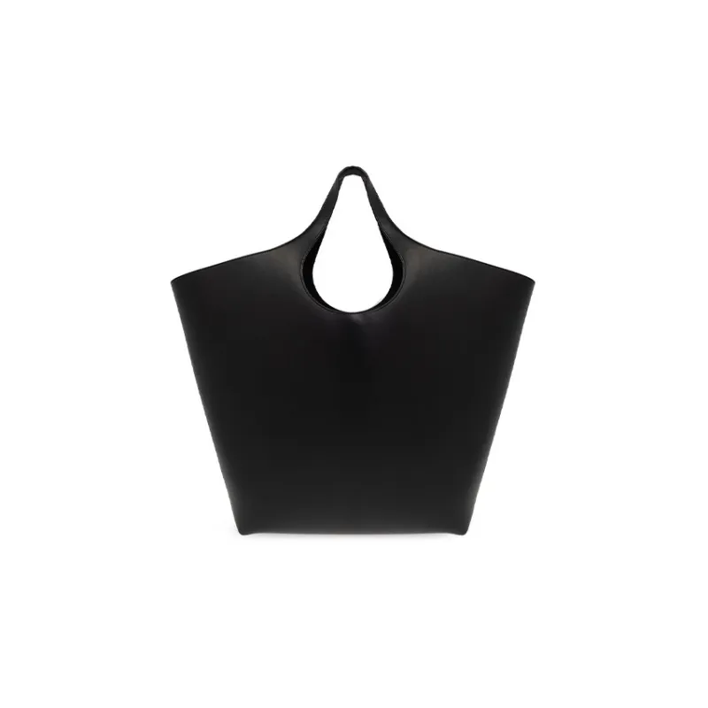Balenciaga Calfskin Tote Bag Shopping Bag Shoulder Bag Handbag Large Size Women's Black-2