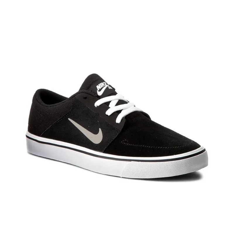 Nike Sb Portmore Black Medium Grey White Gym Light Brown-1