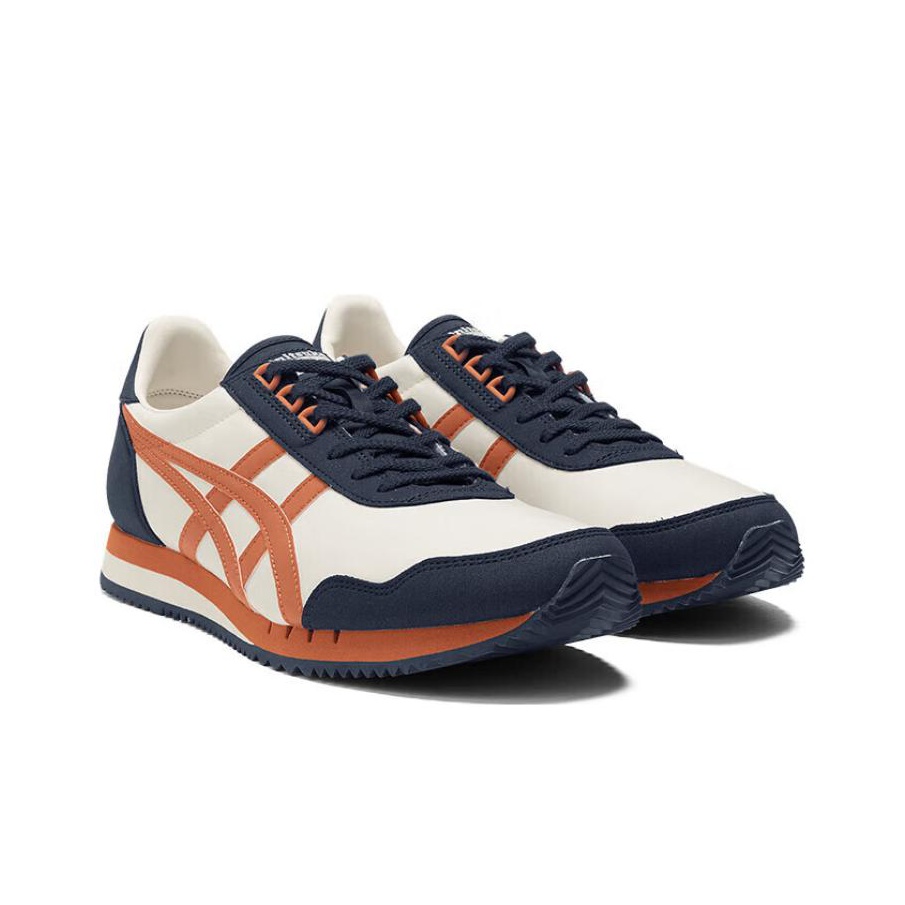 Onitsuka Tiger Dualio Marathon White Navy Orange Black Orange US M 7.5 -  Cheap Rcj Jordan Outlet
