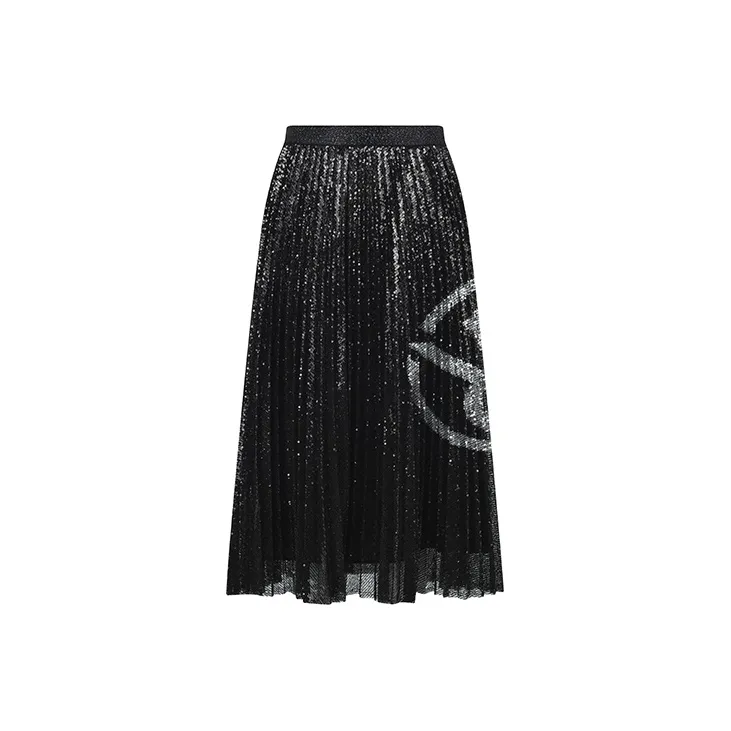 RARE Casual Long Skirts Women's Black-2