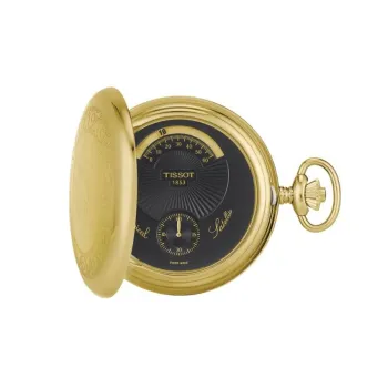 TISSOT Manual Mechanical Movement Stainless Steel/Gold-Plated Watch Case Pocket Watches 52mm Unisex Gold