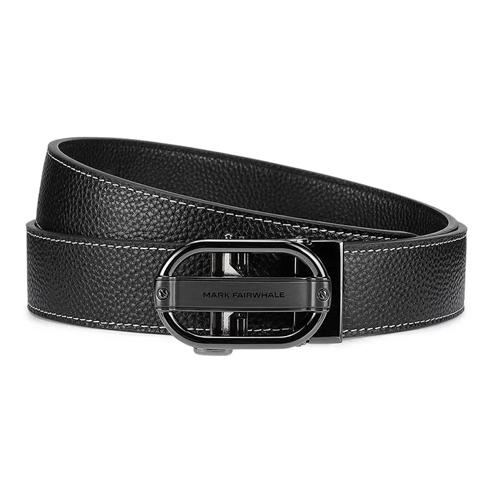 FAIRWHALE Top Grain Cow Leather Vintage Belt With Automatic Buckle Genuine Leather Belt Men's-2