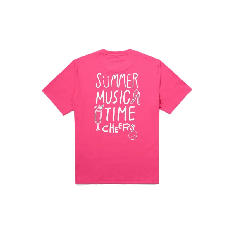FILA T-Shirts Men Bright Pink-1