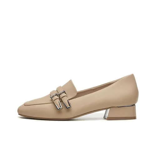ACESC Loafers Women's Low-Top Apricot