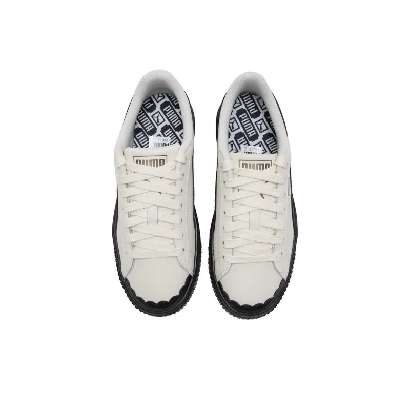 PUMA Basket 'Cream White Black' Women's-3