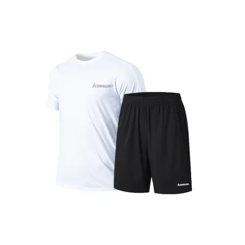 Kawasaki Badminton Equipment Black White Comfortable Fabric Breathable Sweat Wicking Fitness running White Unisex Others