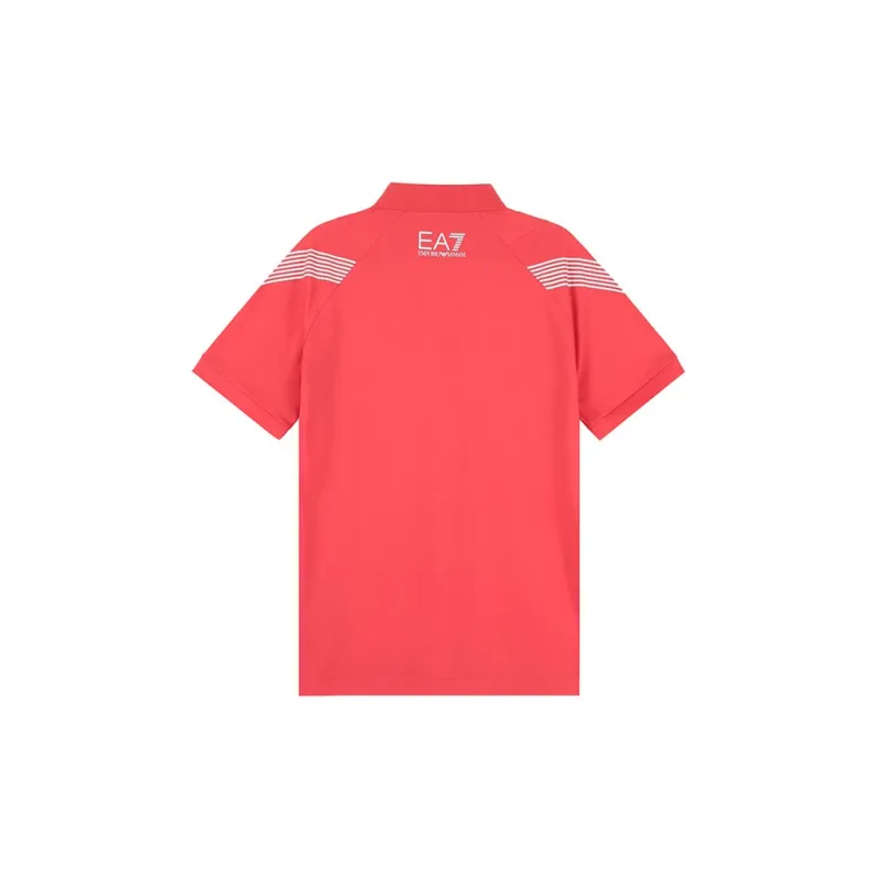 EMPORIO ARMANI EA7 Polo Shirts Men Watermelon Red-1