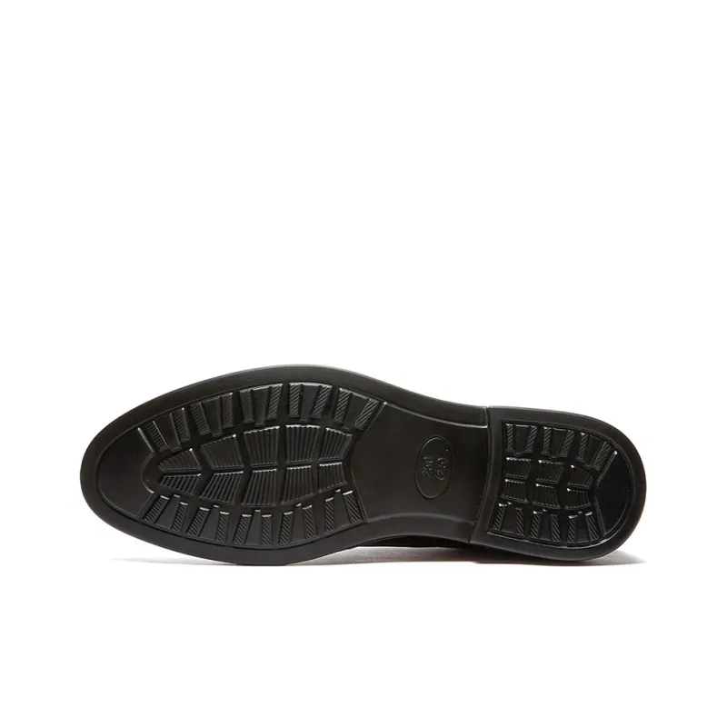 Jeep Dress Shoes Men Low Top Black-6