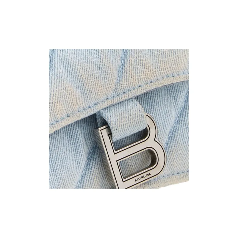 Balenciaga Denim Crush S Shoulder Bag-3