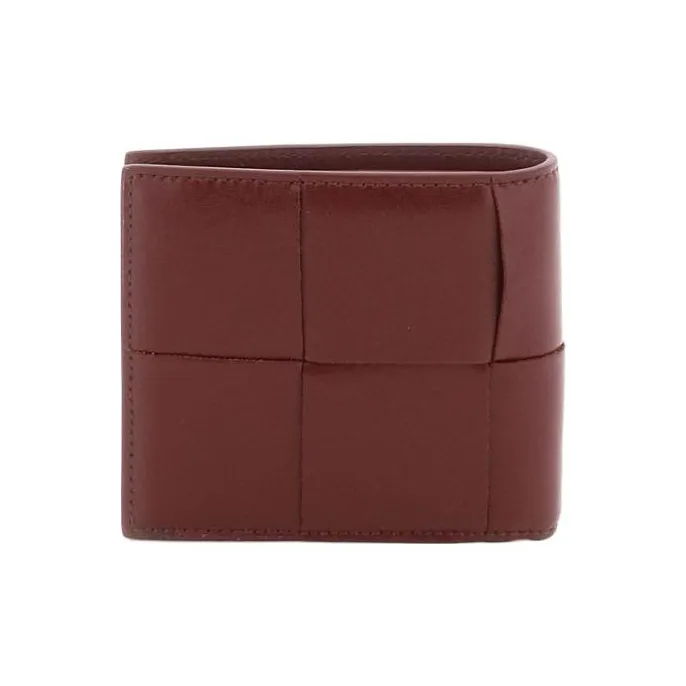 Bottega Veneta Calfskin Wallet Regular Men's Red-3
