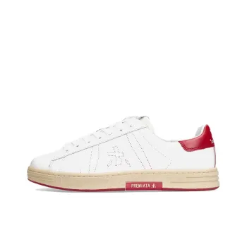 PREMIATA Russel Low-Top Skateboard Shoes Men's White Red