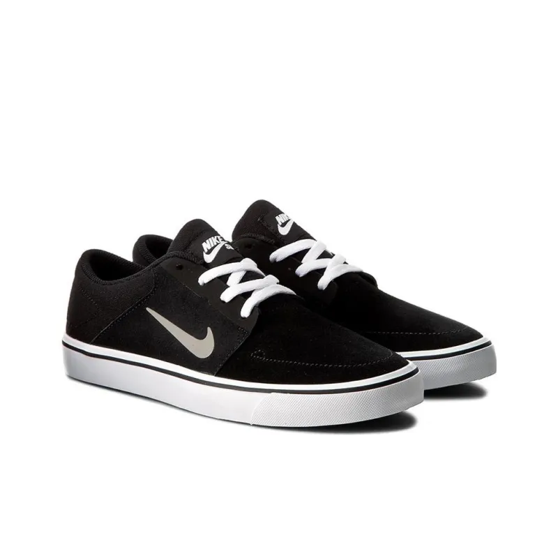 Nike Sb Portmore Black Medium Grey White Gym Light Brown-2