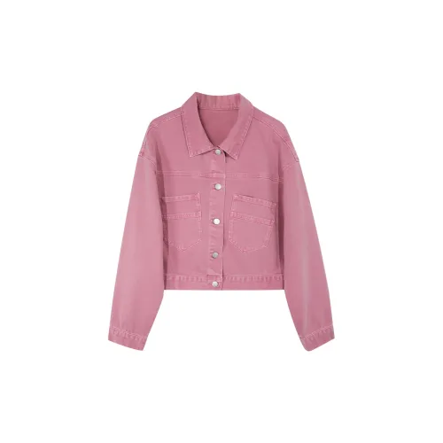 3COLOUR Denim Jackets Women's Pink