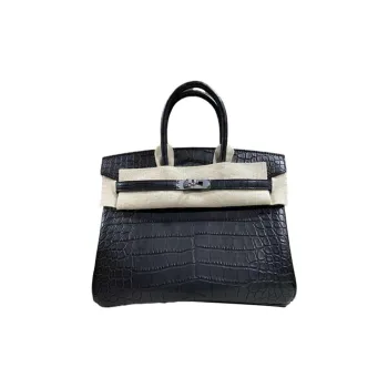 HERMES Birkin Crocodile Leather Birkin Bag Handbags Regular Women's 89 Noir Black