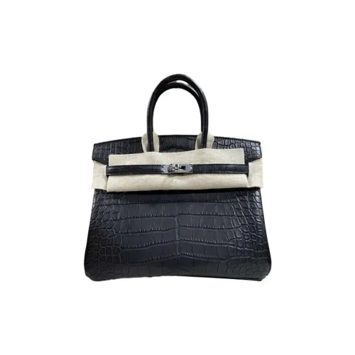 HERMES Birkin Crocodile Leather Birkin Bag Handbags Regular Women's 89 Noir Black