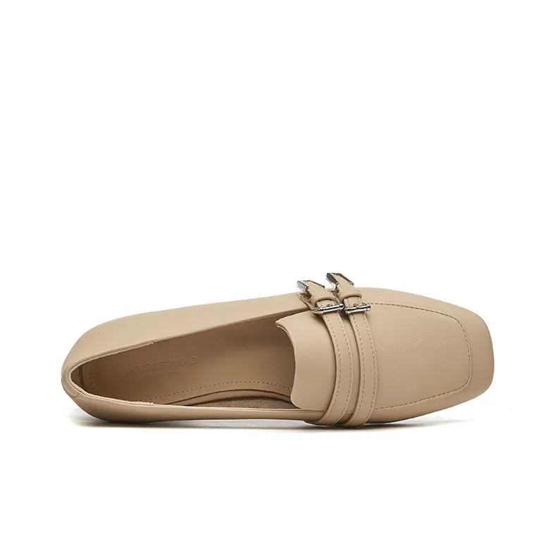 ACESC Loafers Women's Low Top Apricot-3