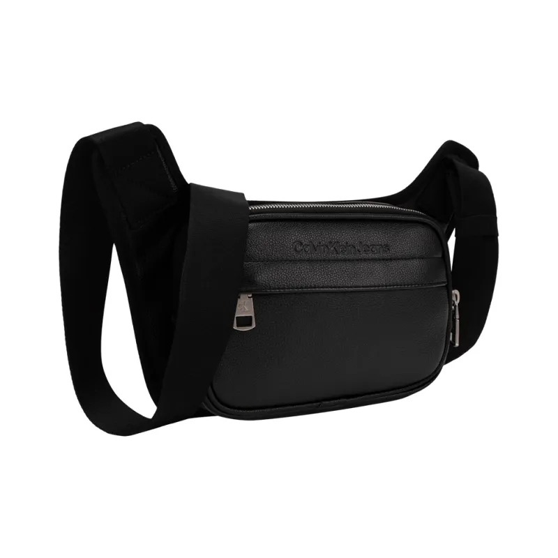CALVIN KLEIN Synthetic Material Shoulder Bag Crossbody Bag Men's Black-1