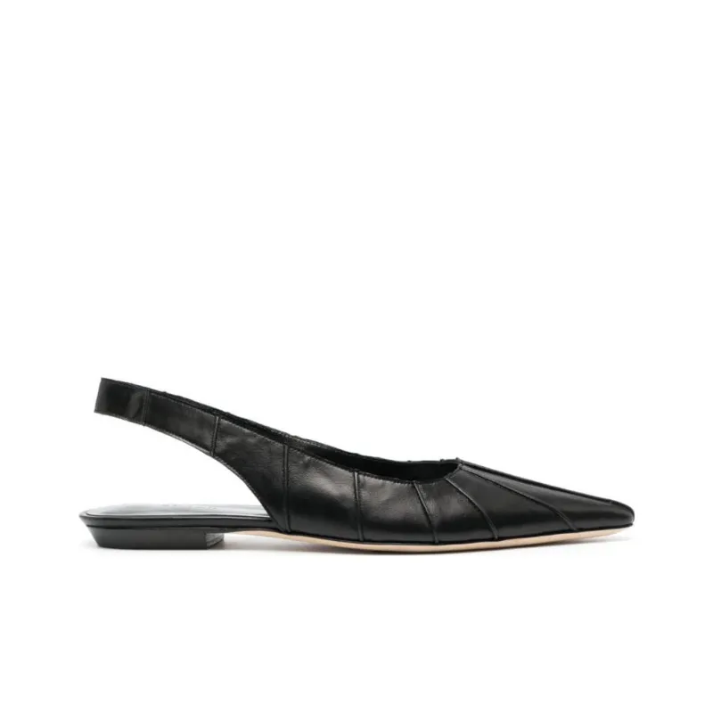 By Far Cyd Pointed-toe Slingback Ballerinas-1