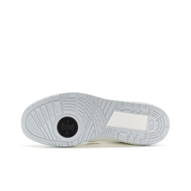 XTEP Cushioning Anti Slip And Wear Resistant Low Top Basketball Shoes Men's White Gray-5