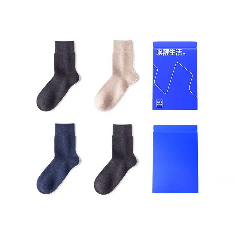HLA Men Mid Calf Socks-0