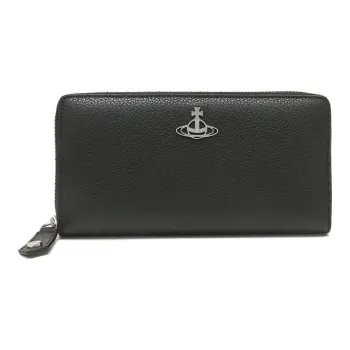Vivienne Westwood Grain Leather Wallet Regular Women's Black