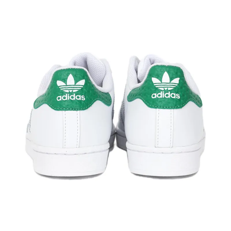 Adidas Superstar 'White Green Embossed'-2