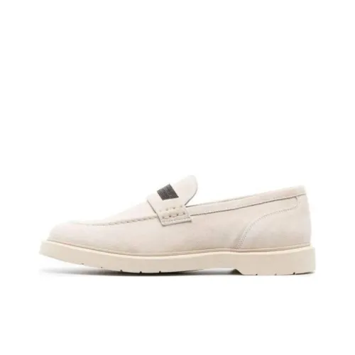 Brunello Cucinelli Leather Suede Loafers