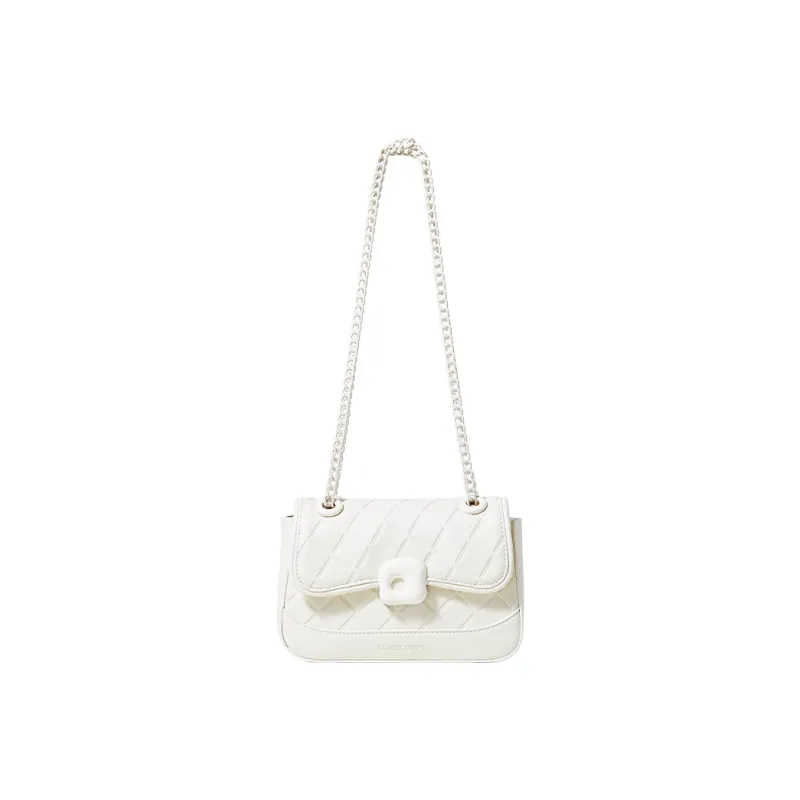 Miffy PU Chain Bag Small Square Bag Shoulder Bag Crossbody Bag Regular Women's Ecru/Pink-2