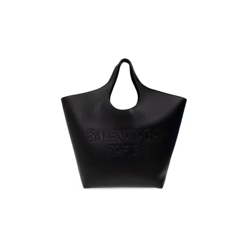 Balenciaga Calfskin Tote Bag Shopping Bag Shoulder Bag Handbag Large Size Women's Black