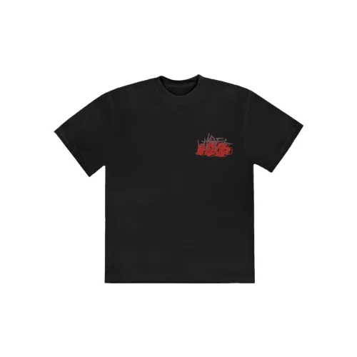 Kaws X Travis Scott T-Shirts Unisex Black