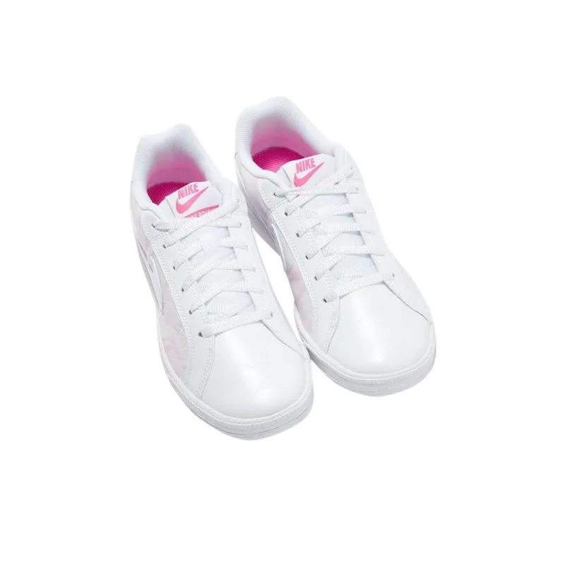 Nike Court Royale Anti Slip Wear Resistant Low Top Skateboard Shoes Women's Pink White-2